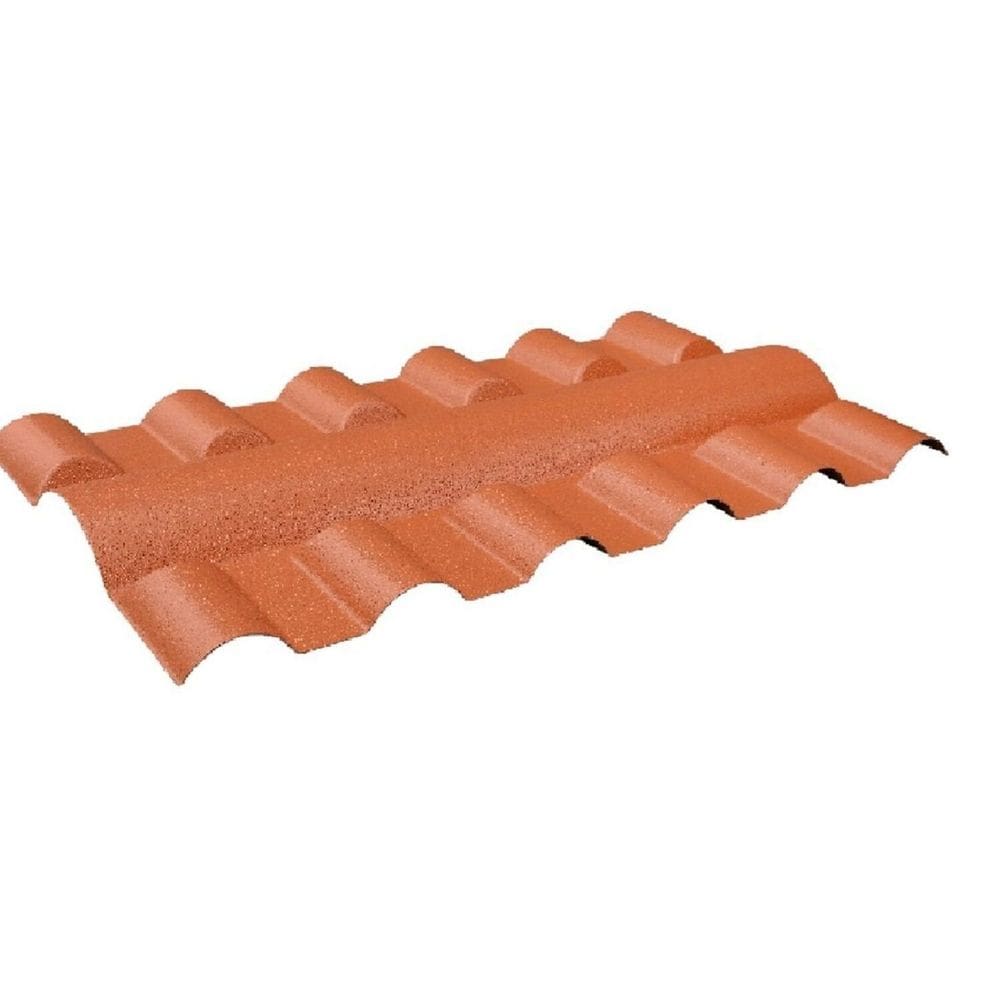 Cumeeira de Pvc Plan 88cm X 8cm Lux Telhas Terracota