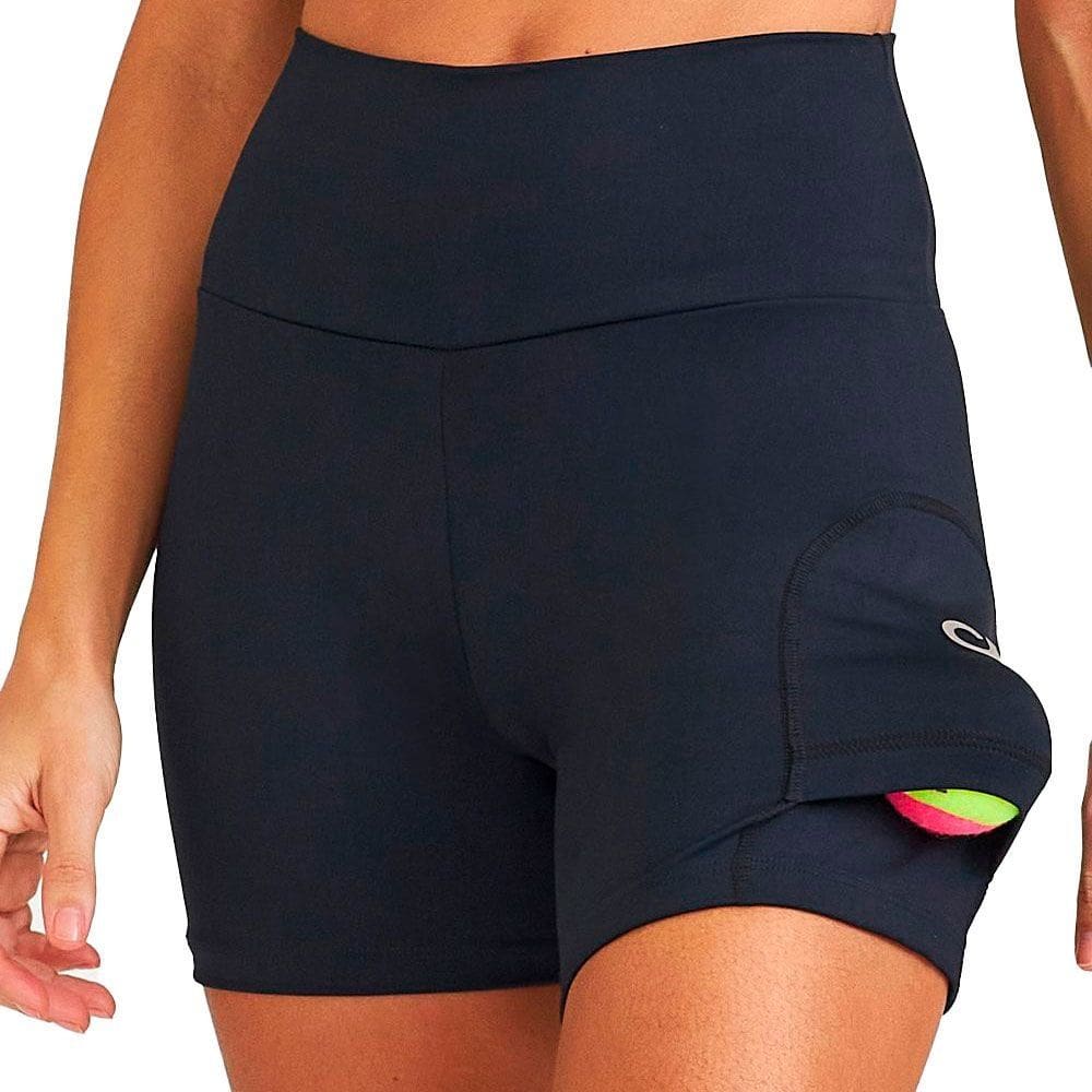 Short Caju Brasil Nz Com Bolso Invertido Preto Feminino