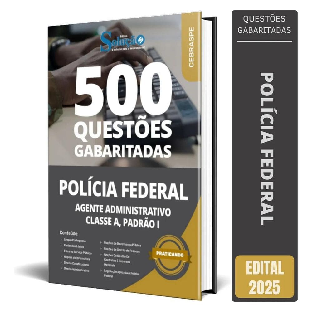 Caderno Questões Polícia Federal Pf 2025 Agente