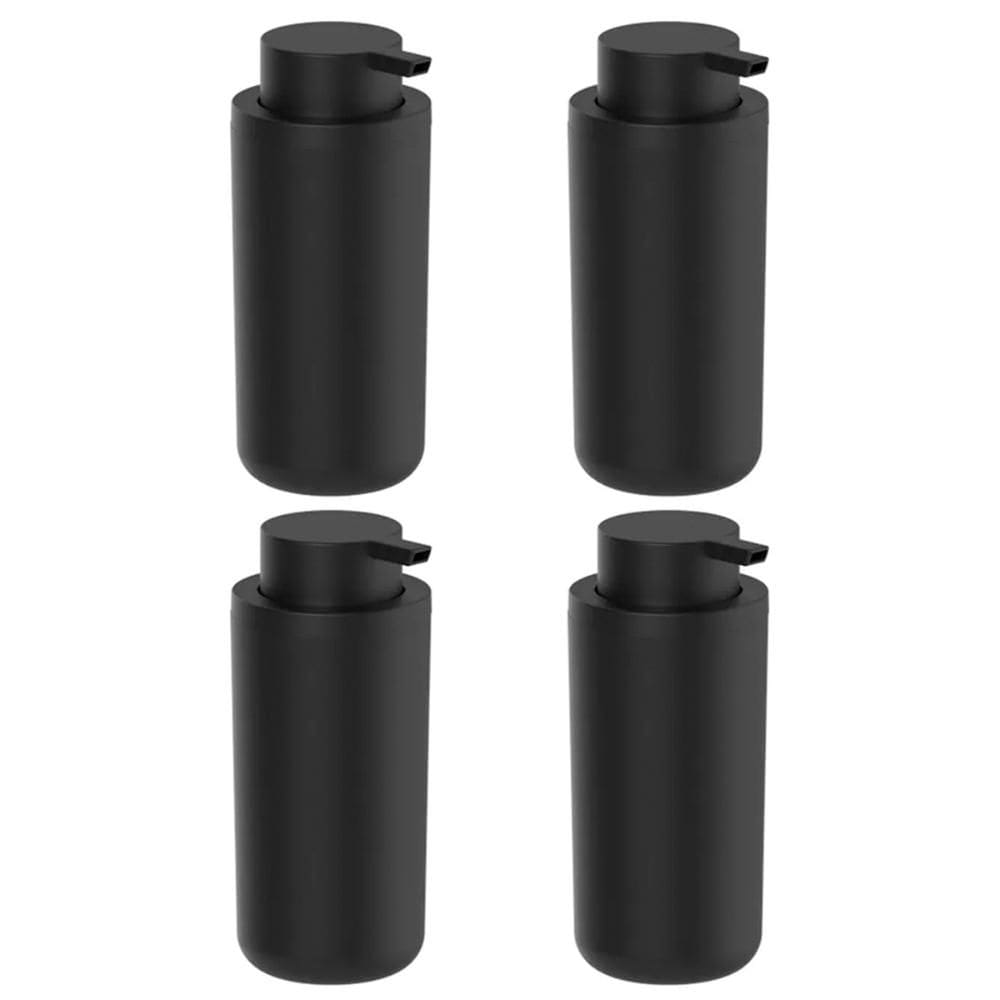 4x Dispenser de Parede Sabonete Detergente Ou Preto 500ml