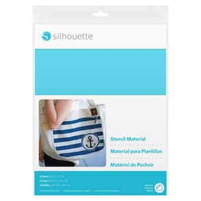 Folhas de material de estêncil Silhouette Adhesive 6 folhas A4