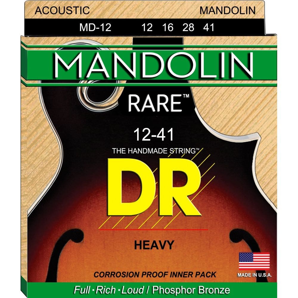Cordas de bandolim DR Strings Phosphor Bronze Heavy 12-41
