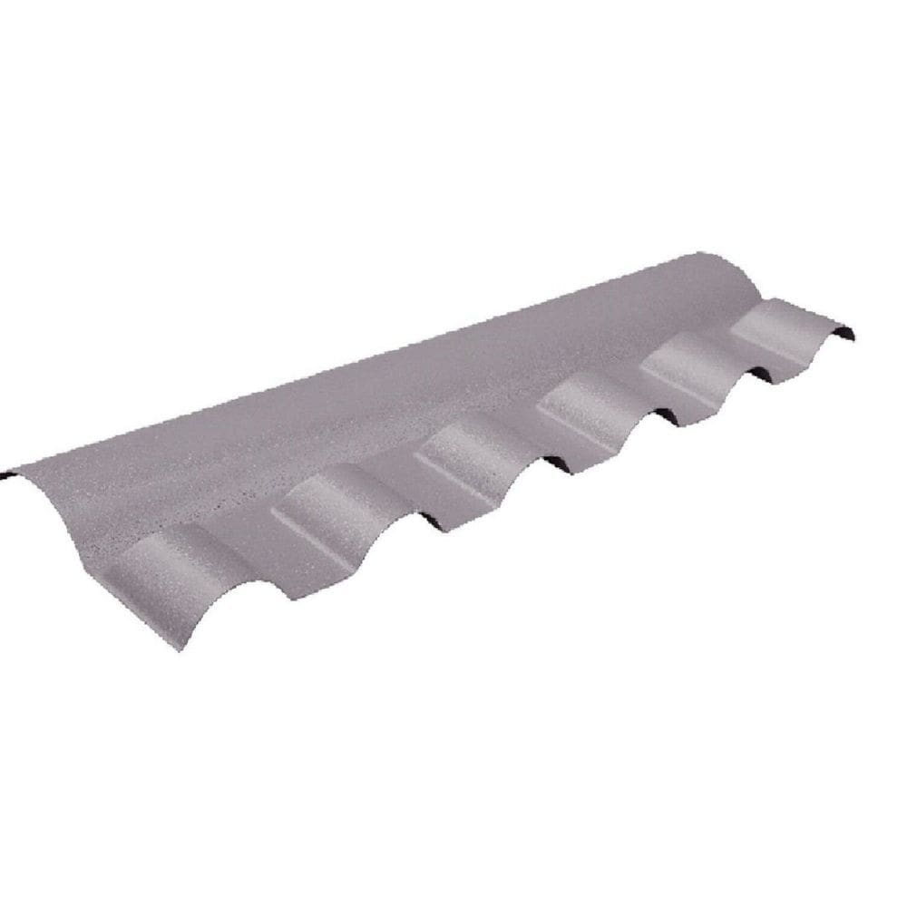 Cumeeira Articulada Pvc Plan 88cm X 8cm Lux Telhas Cinza