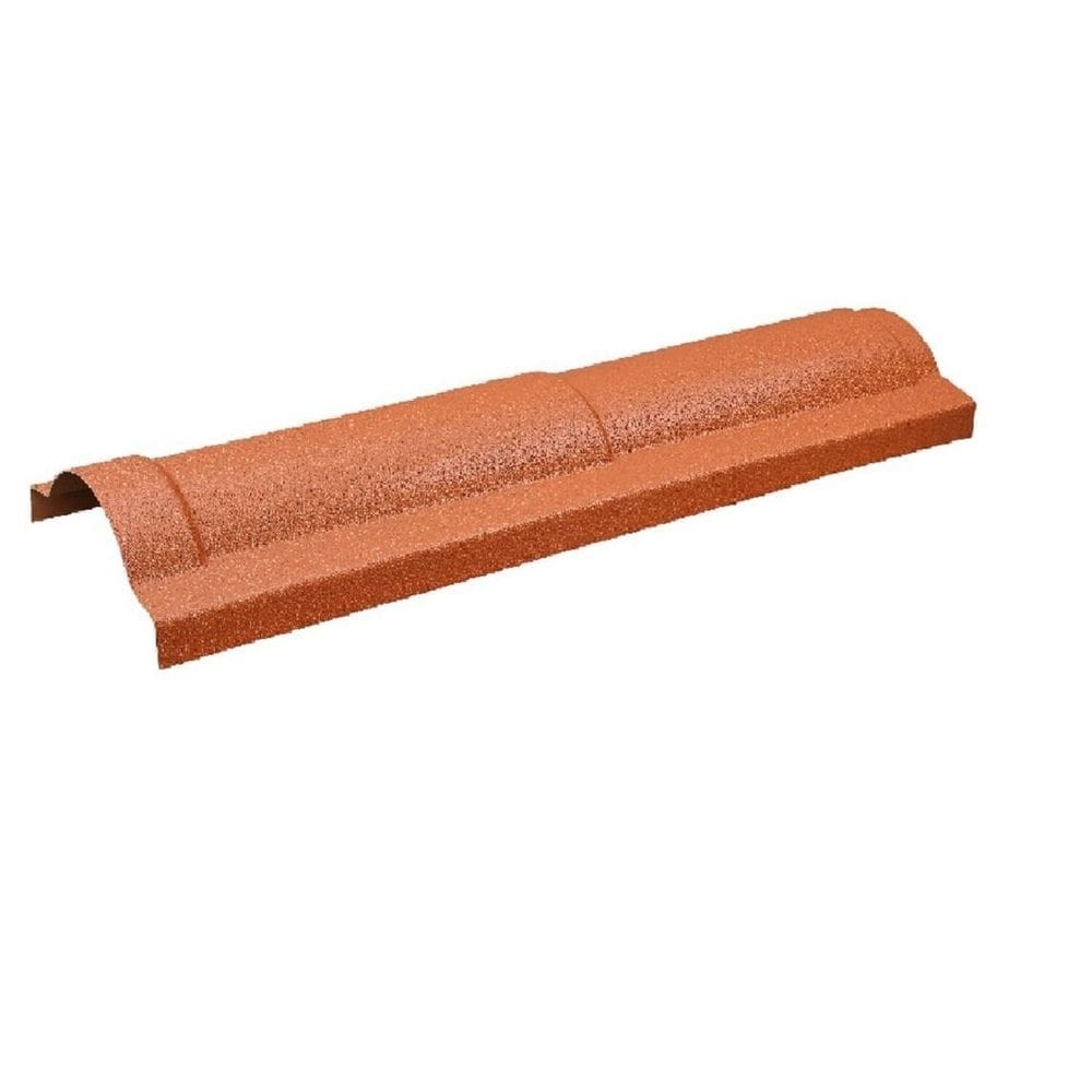 Cumeeira de Pvc Plan 88cm X 8cm Lux Telhas Terracota