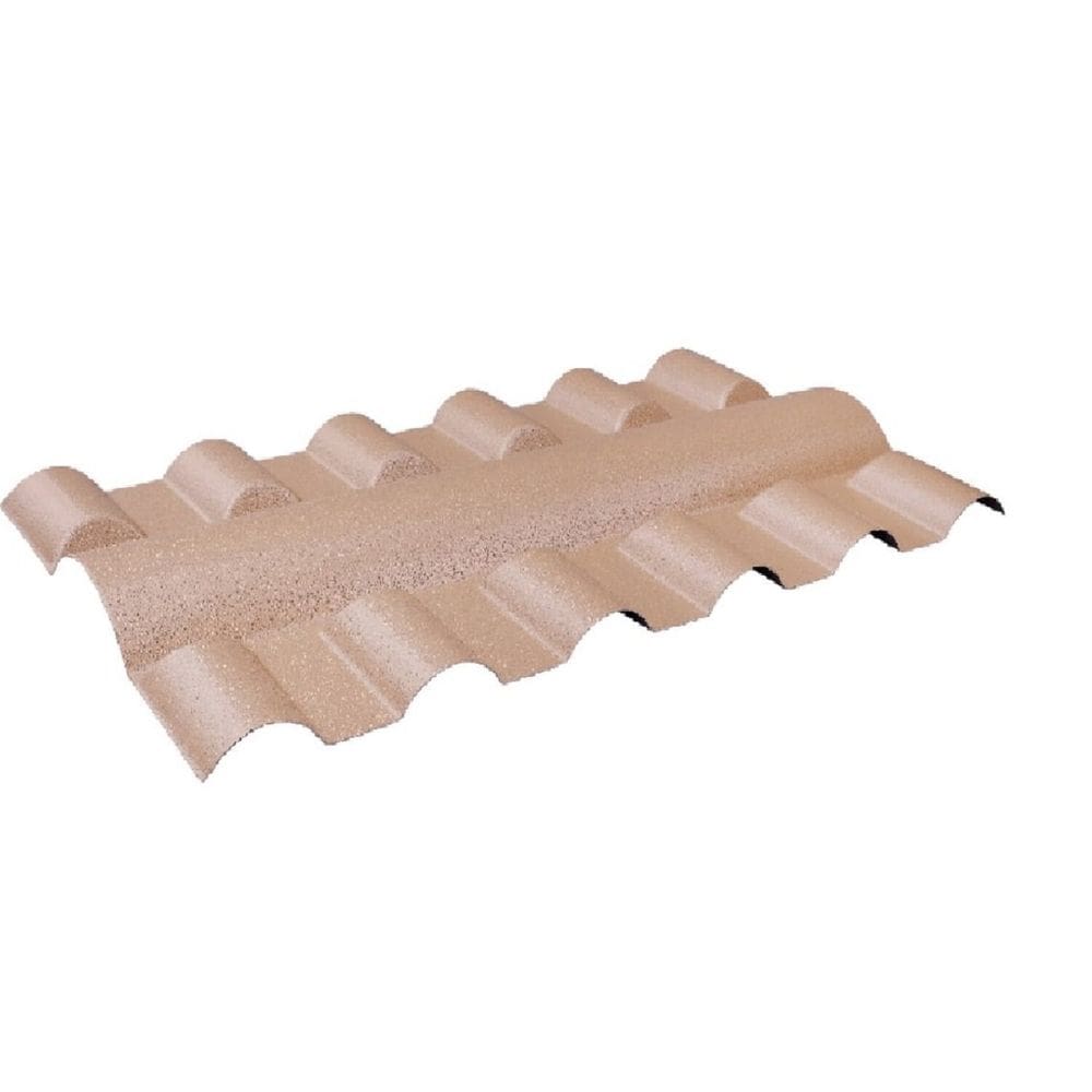 Cumeeira Central Pvc Plan 88cm X 8cm Lux Telhas Marfim