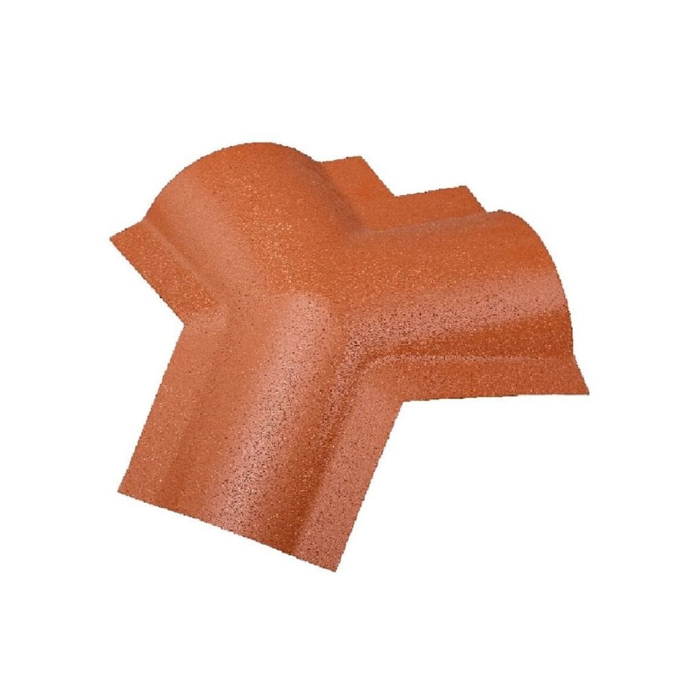 Cumeeira Pvc Plan Triangular 50cm X 20cm Lux Telhas Terracota