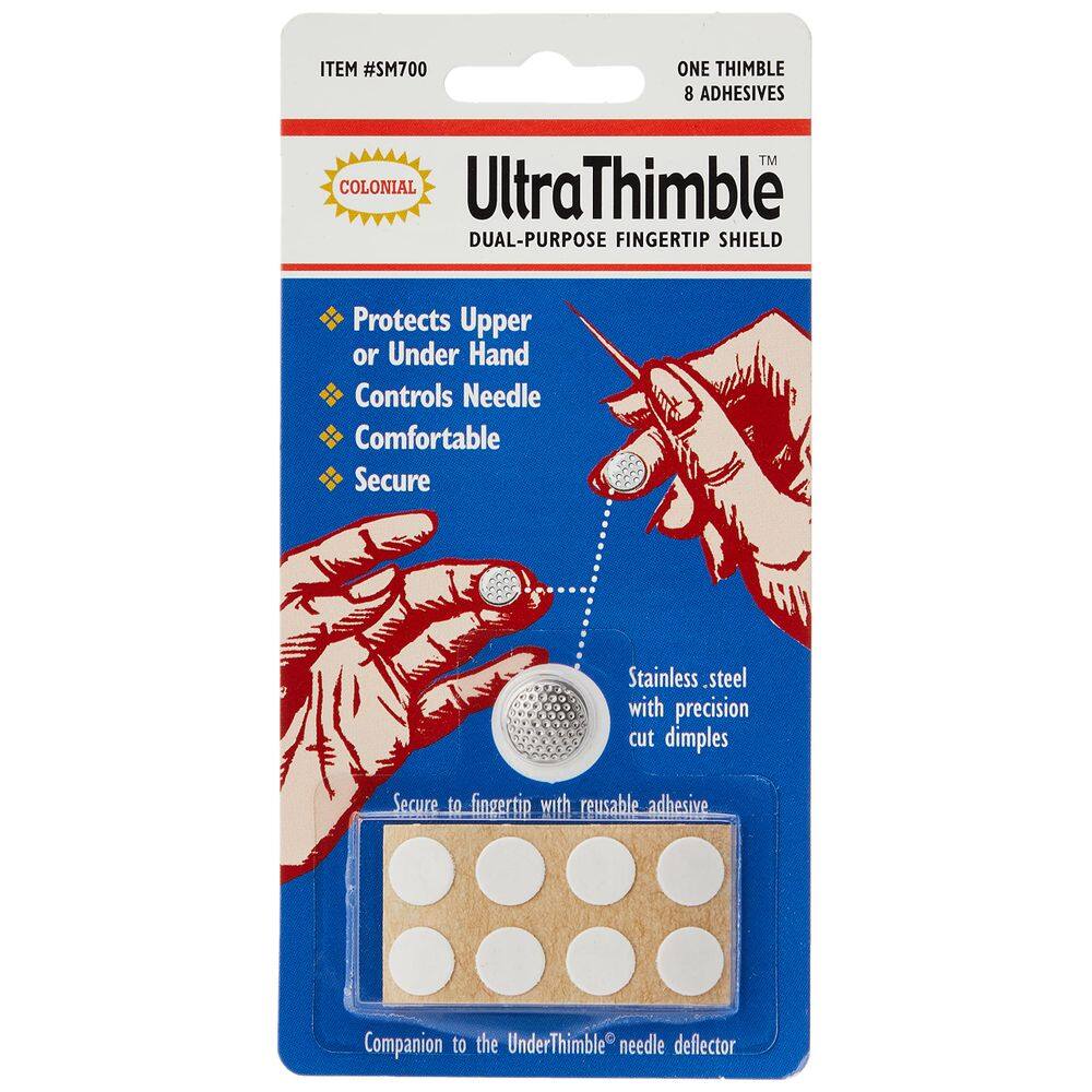 Pacote Thimble Colonial Needle Ultra, prateado