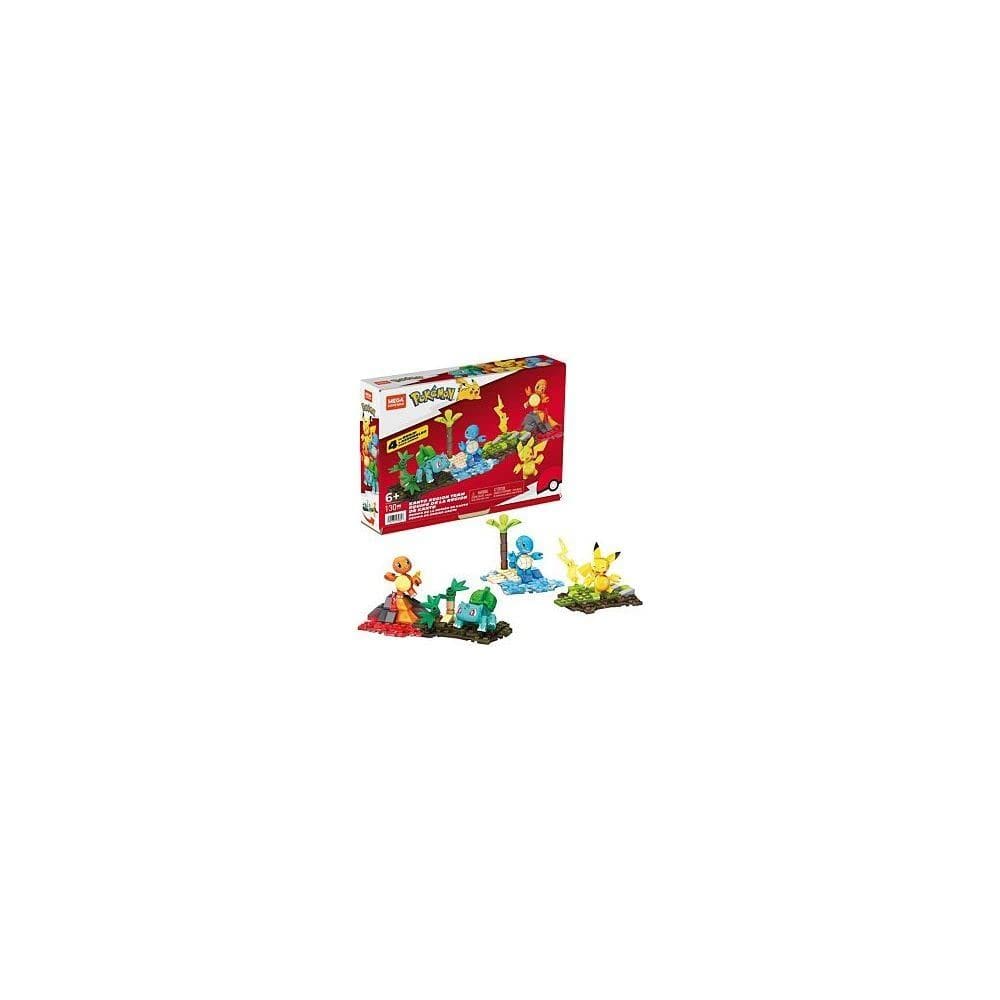Conjunto de brinquedos de construção MEGA Pokémon Kanto Region com 130 peças
