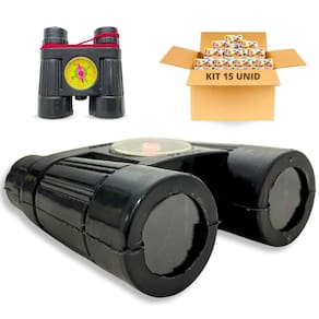Kit 15 Binóculos Infantil Com Lente Bussola Lembrancinha