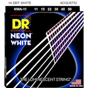 Cordas de guitarra acústica DR Strings HI-DEF NEON NWA-11