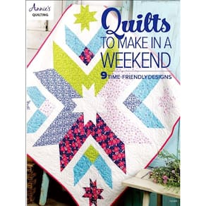 Livro de padrões Annie`s Publishing Quilts para fazer em um fim de semana