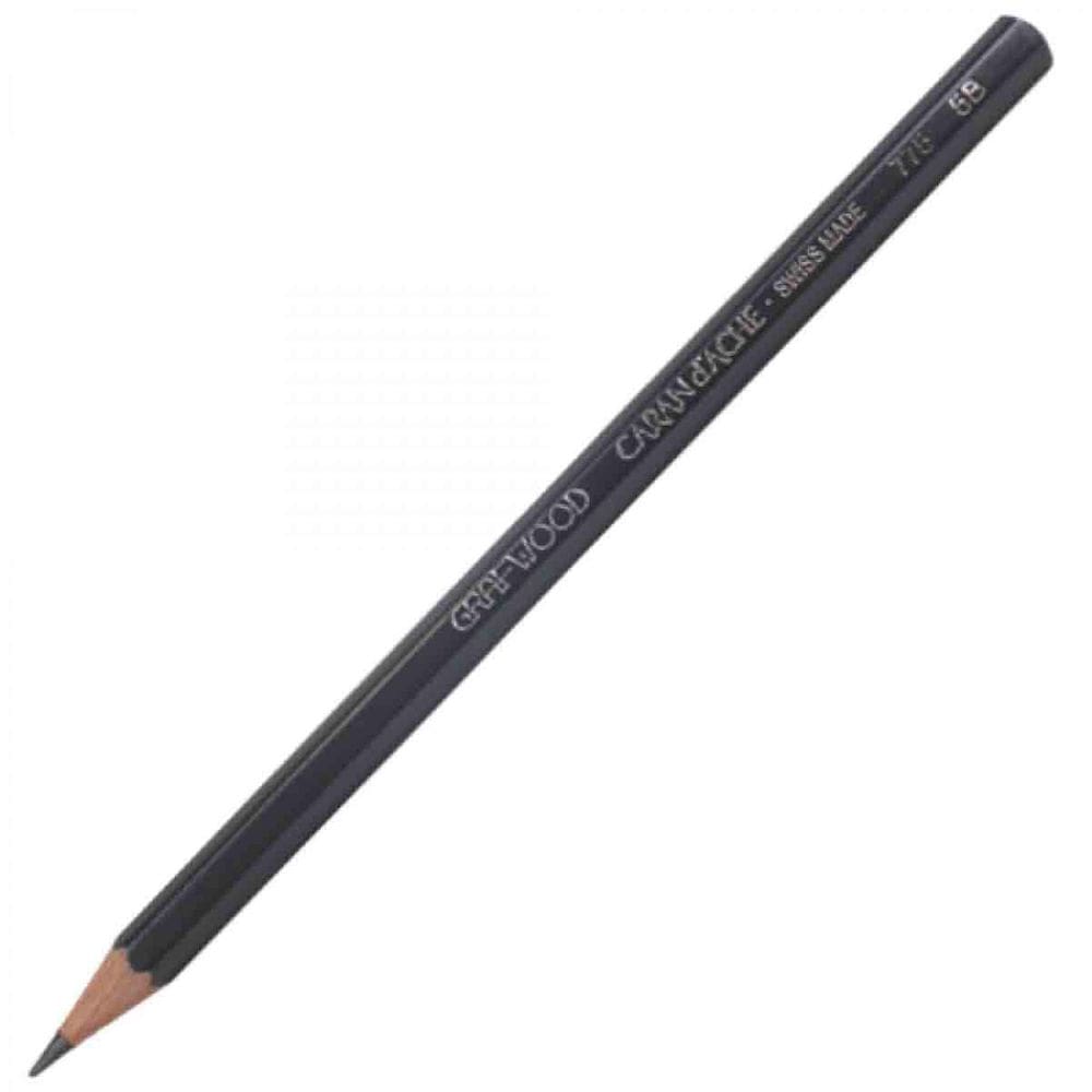 Lapis Grafite Graduado Grafwood 775 Caran D Ache 5B