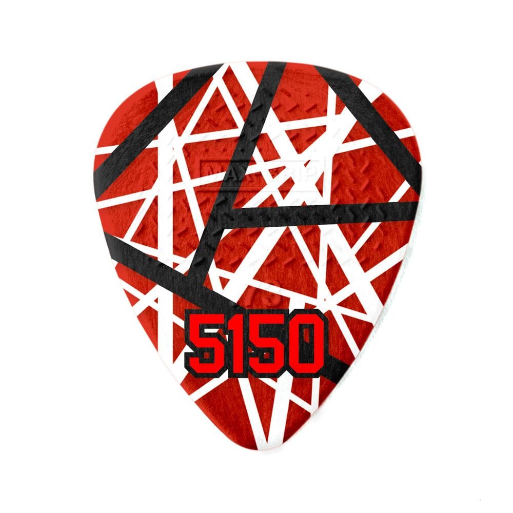 Palhetas de guitarra Jim Dunlop EVP 5150 Max Grip 7,3 mm, pacote com 6