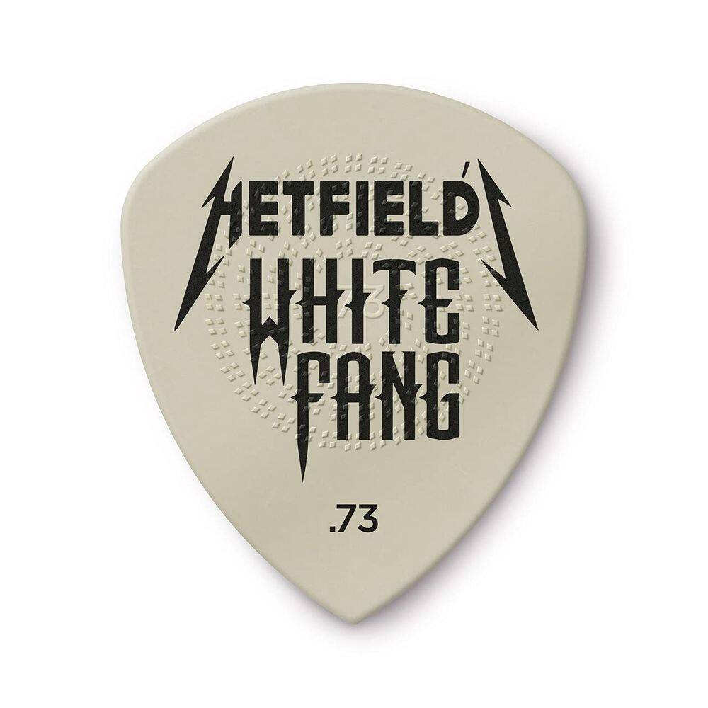 Palhetas de guitarra JIM DUNLOP Hetfield`s White Fang Custom Flow 0,73 mm