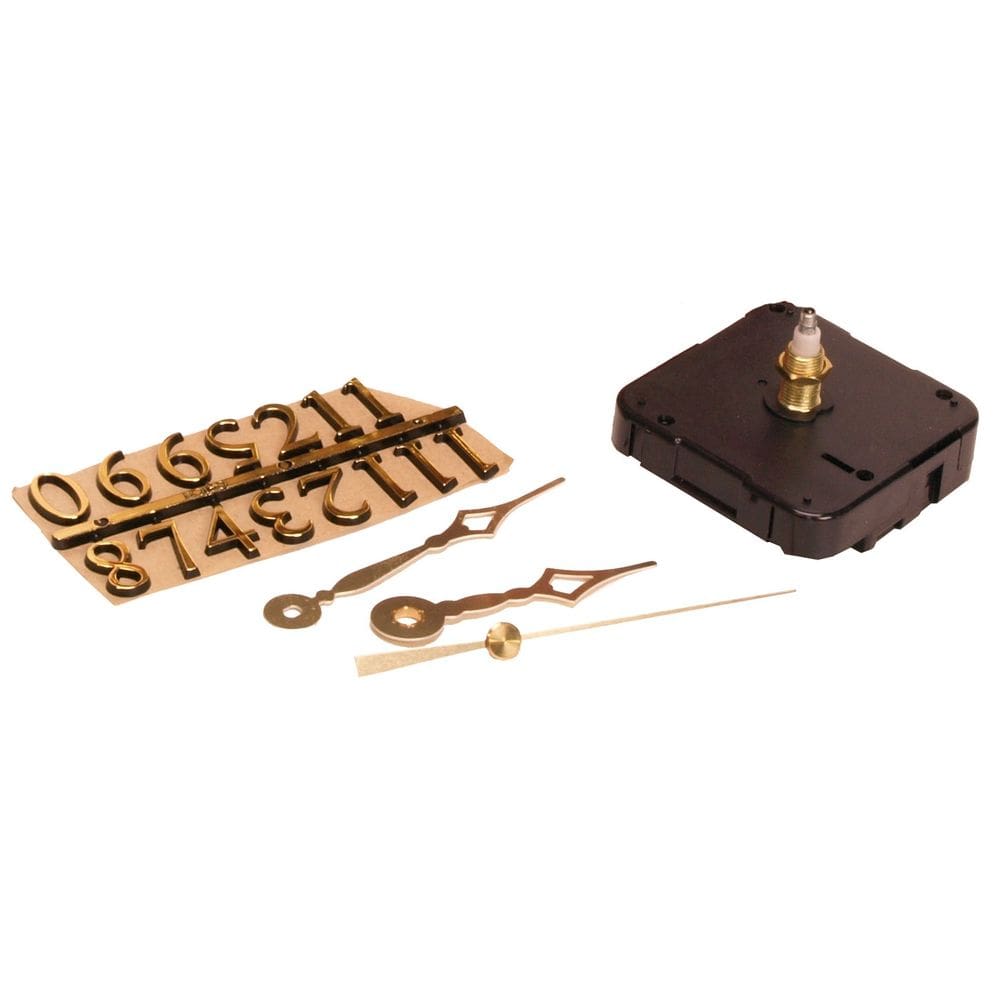 Kit de relógio Walnut Hollow para superfícies de 10 mm com ponteiros e números