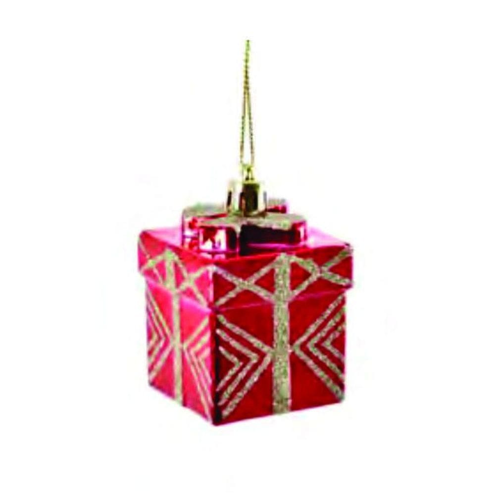 Enfeite Natal Pendurar Presente 7X5Cm C/04 9012003