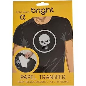 Papel Transfer A4 Tecidos Escuros Bright - 5 Folhas