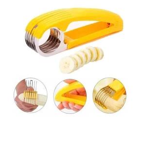 Cortador Fatiador De Banana Legumes Frutas Salsicha Pepino Lamina Multiuso