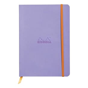 Caderno Rhodia Iris com capa macia de couro sintético 14,8x21cm