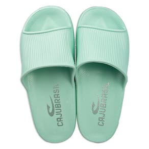 Chinelo Nuvem Caju Brasil Verde Feminino Fitness Academia