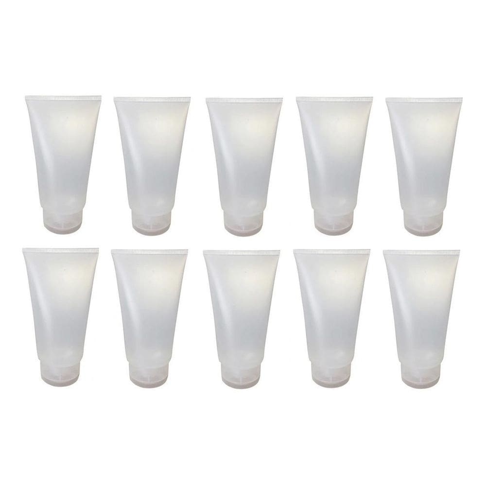 Kit 10 Un Bisnaga Incolor De 60Ml Para Personalizar Festas