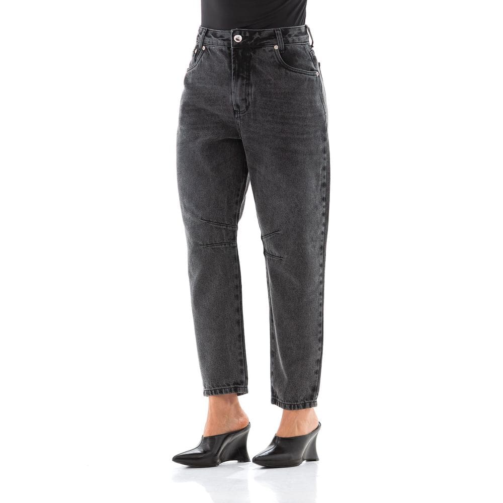 Calça Jeans Feminina Arauto Balloon Black