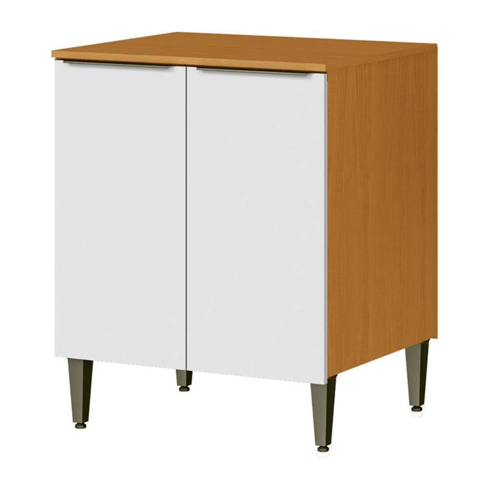 Balcão 2 Portas 70 cm Luana 2006805 Cinamomo Branco - Aramóveis