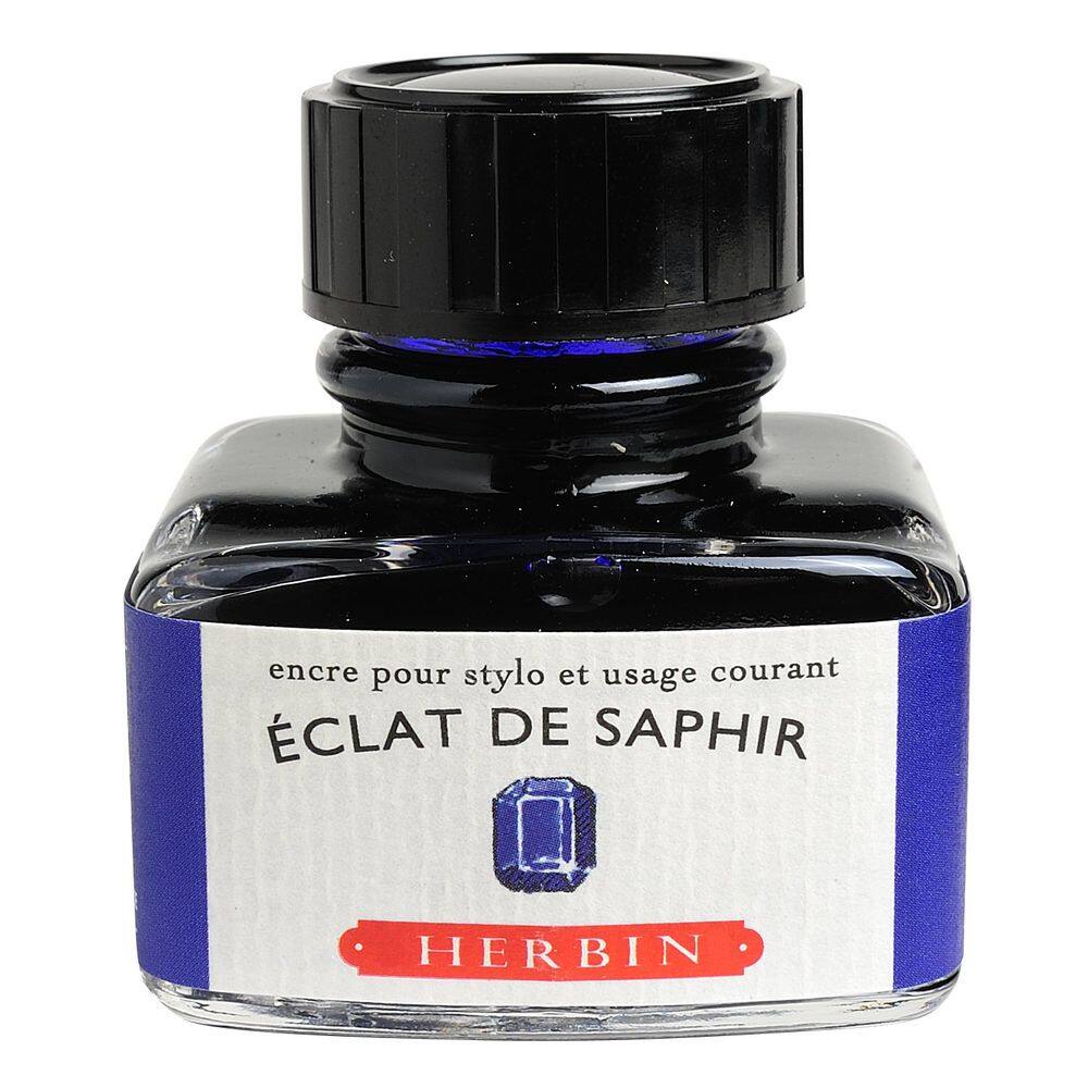 Tinta de caneta-tinteiro Herbin Eclat de Saphir 30mL engarrafada