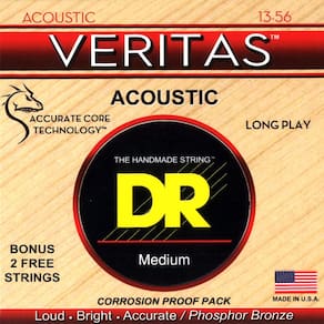 Cordas para guitarra acústica DR Strings VERITAS VTA-13 Medium