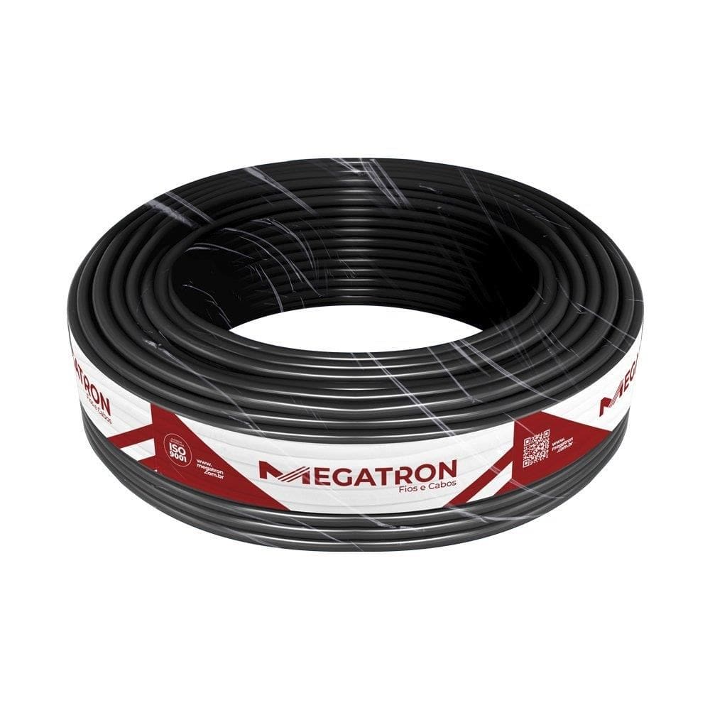 Cabo Flexivel Megatron Hepr 0,6/1,0Kv 10,00Mmx100m Rolo Preto