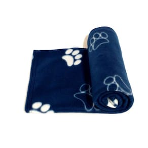 Manta Pet Cobertor Soft Azul Marinho Tam M para cães e gatos