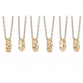 Colares Eternas Amigas Best Friends Folheado A Ouro 18k