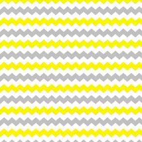 Papel De Parede Chevron Amarelo Cinza E Branco Adesivo Sala