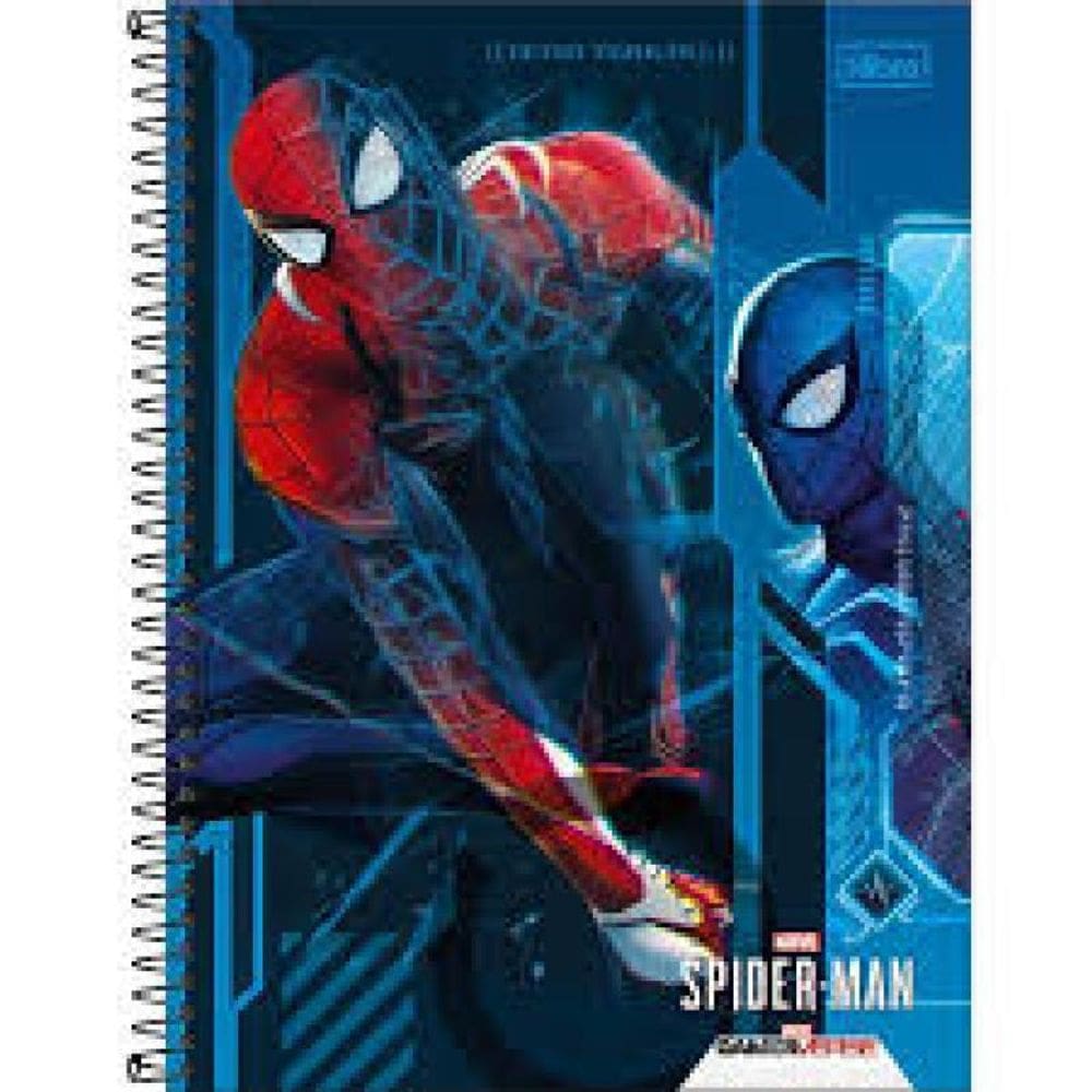 Caderno 1M 80Fls Esp. Spider Game - 318116
