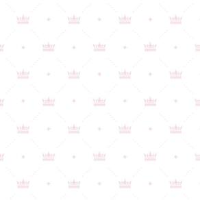 Papel De Parede Branco Com Coroa Rosa Claro Infantil Adesivo