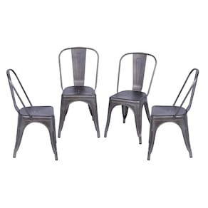 Kit 4 Cadeiras para Sala de Jantar Retrô Bronze