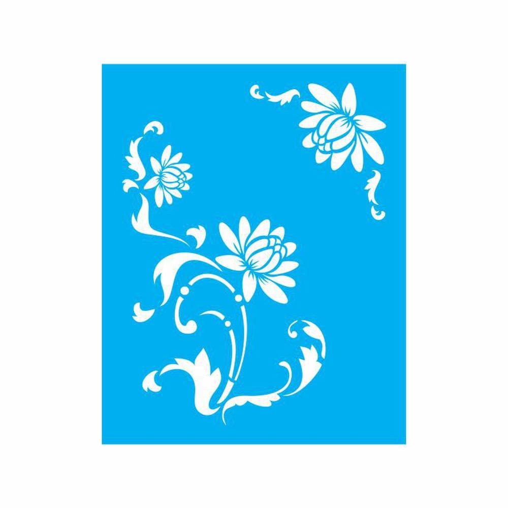 Stencil Tamako Floral - 20X25Cm - Ref 9018