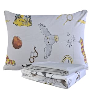 Jogo de Cama Infantil Harry Potter 100% Algodão Solteiro Estampado 3 Peças Lepper