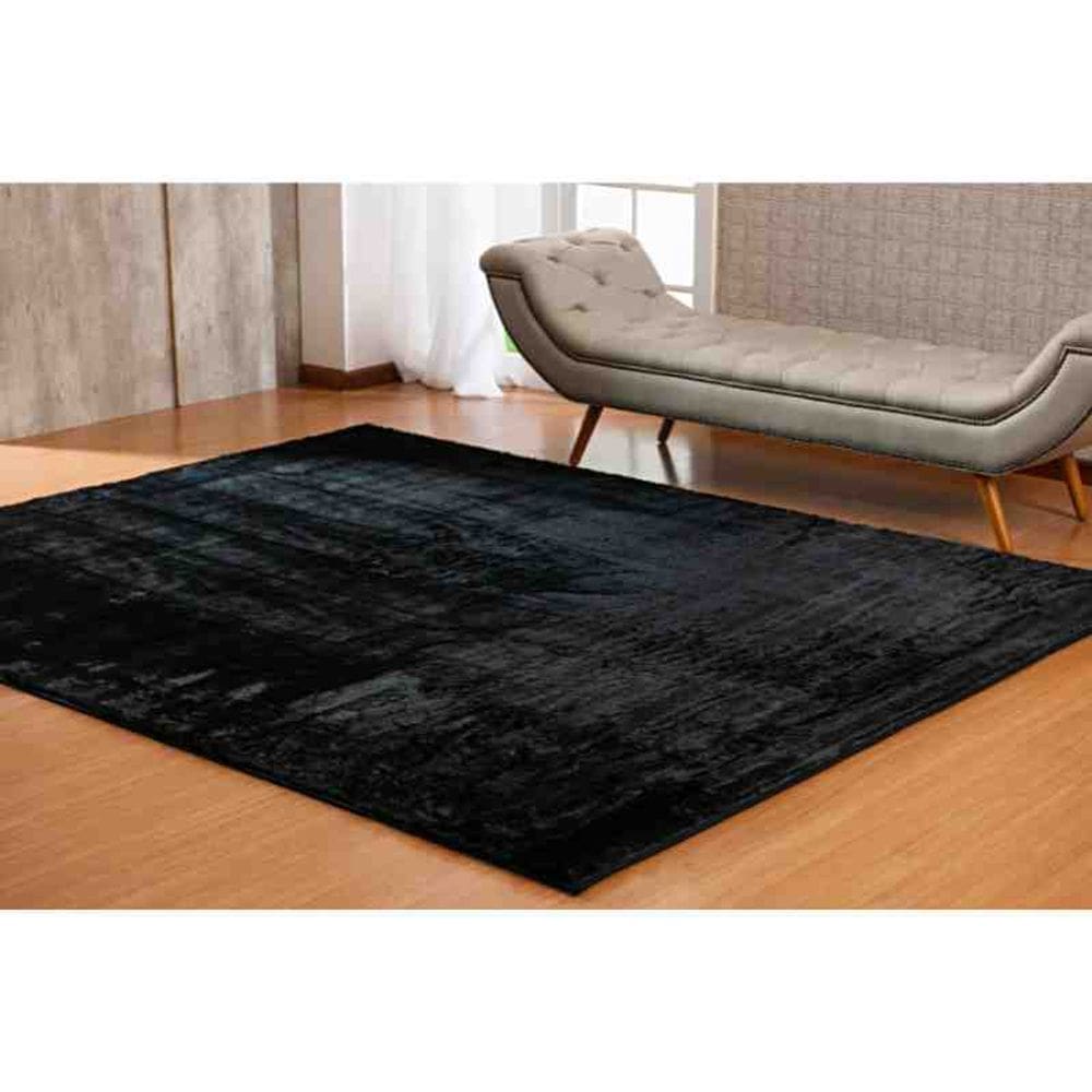 Tapete Pele Albany 0,60 x 1,20 Preto Niazitex
