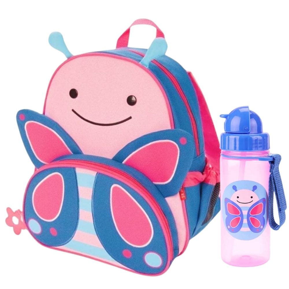 Kit Mochila Com Garrafinha Zoo Borboleta - Skip Hop