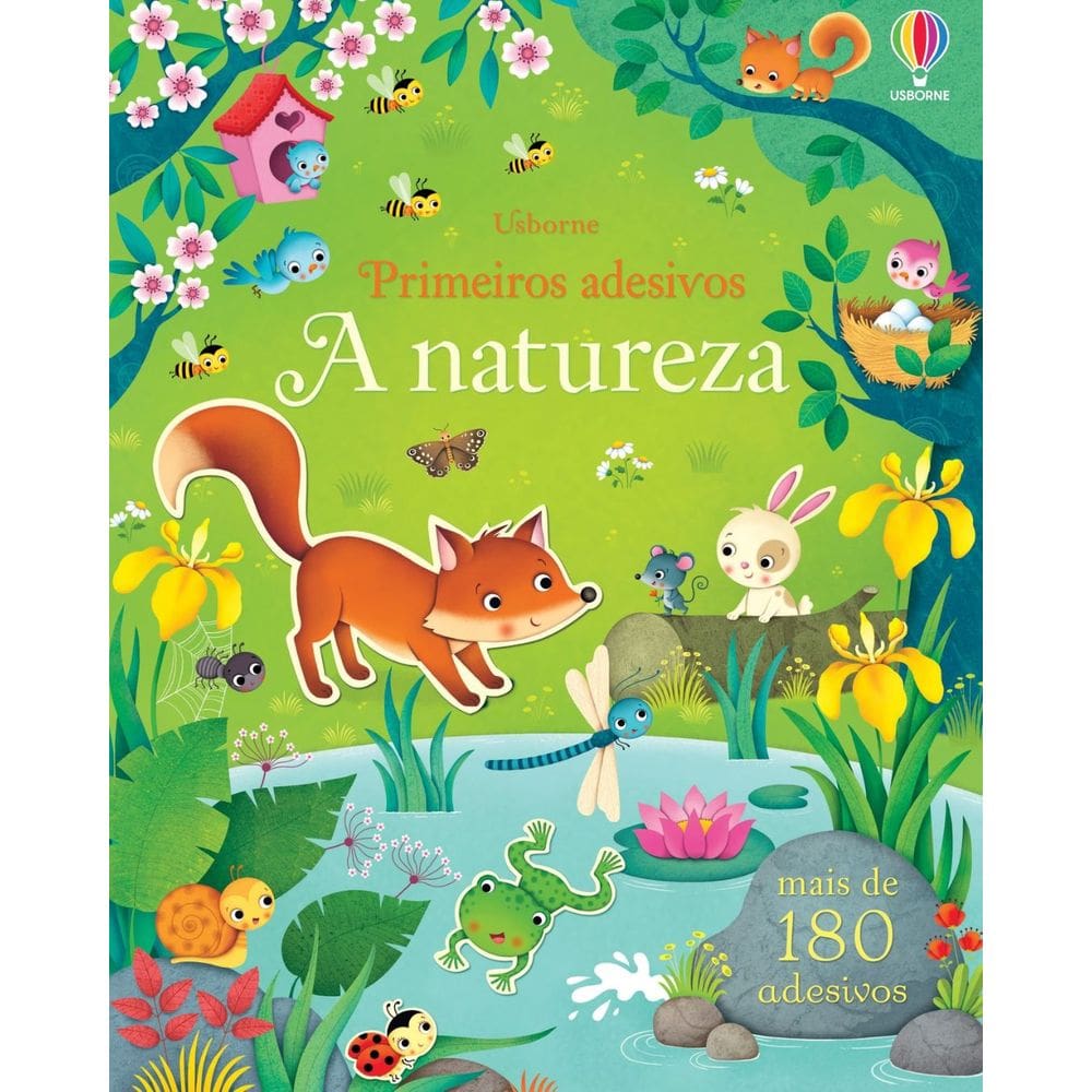 Livro de Adesivos: A Natureza | Editora Usborne | Adesivos Escolares