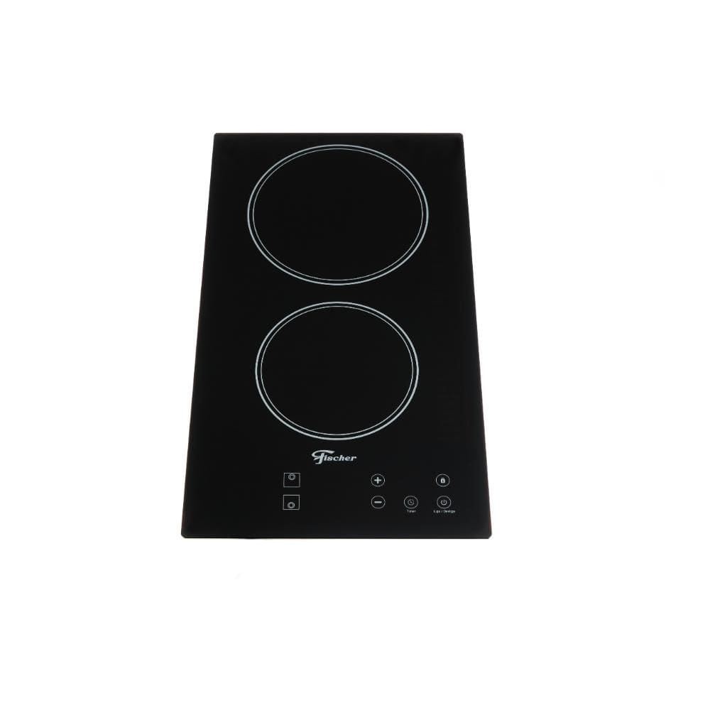 Cooktop Elétrico 2 Bocas Fischer Mesa Vitrocerâmica Touch com 9 Níveis de Potência Preto 220V
