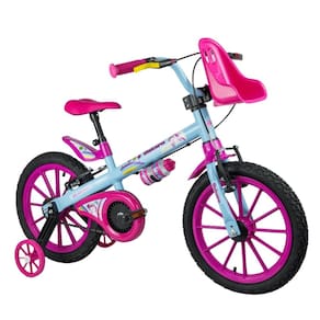 Bicicletinha Infantil Menina Unicórnio Aro 16 com Rodinha