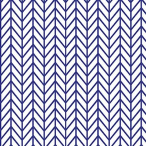 Papel De Parede Chevron Azul Escuro E Branco Adesivo Sala