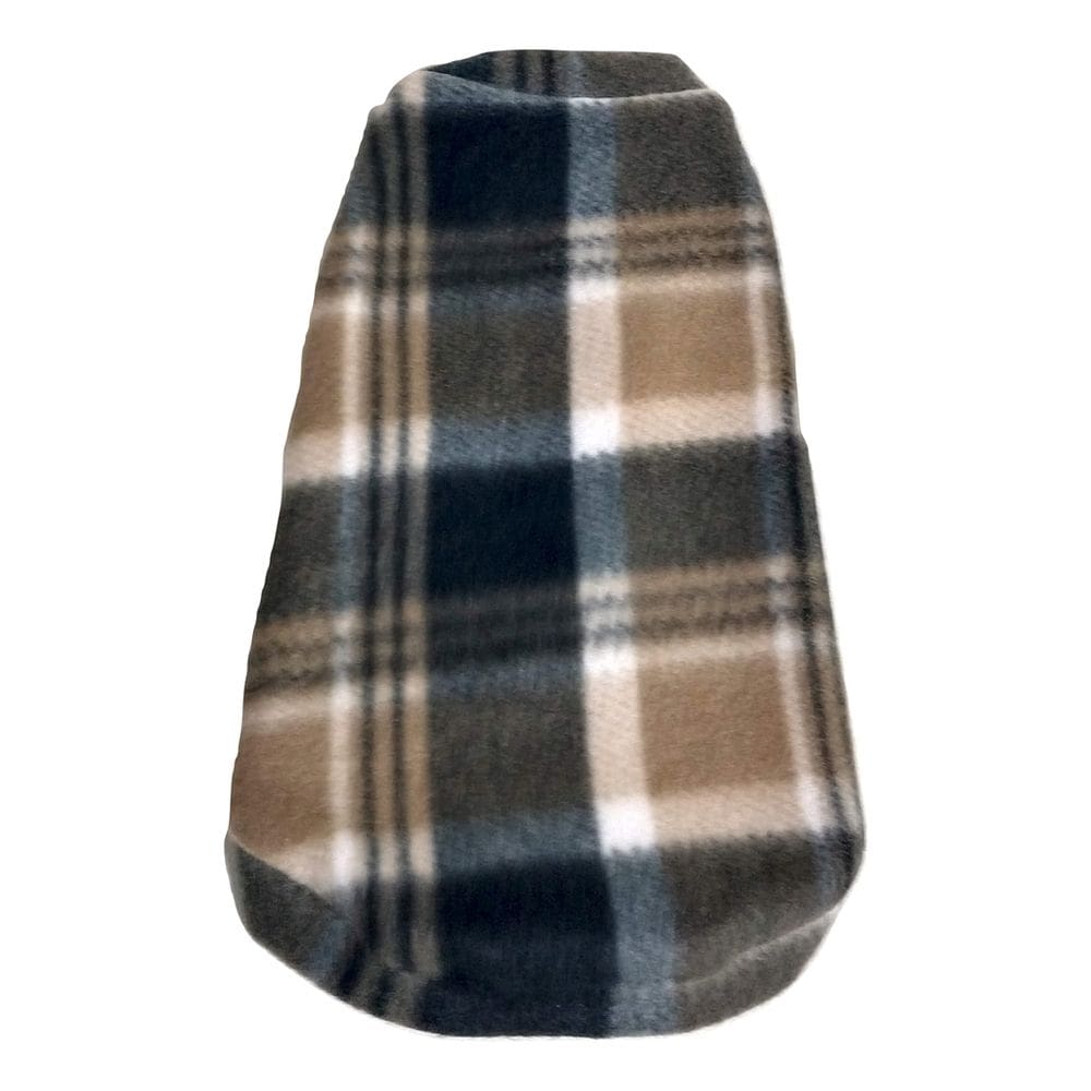 Roupa capa soft para cachorro cor xadrez claro tamanho GG