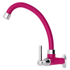 Torneira De Cozinha Parede Abs Rosa Bica Movel 1/4 De Volta