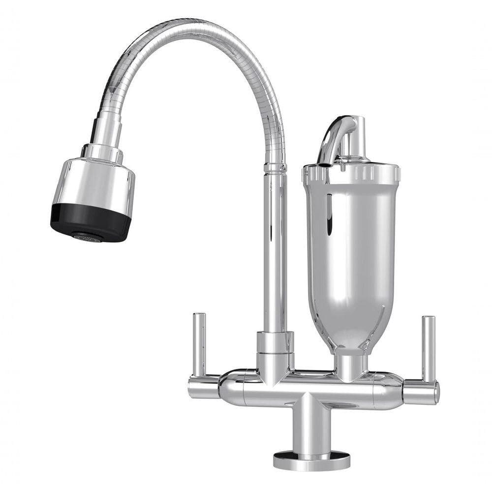 Torneira Gourmet Cozinha Com Filtro Luxo Bancada 1/4 De Volta