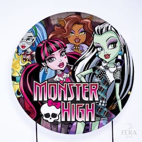 Painel Decorativo para Festa 1,50x1,50 metros Vesti Fácil com Elástico Monster High - Fera Print