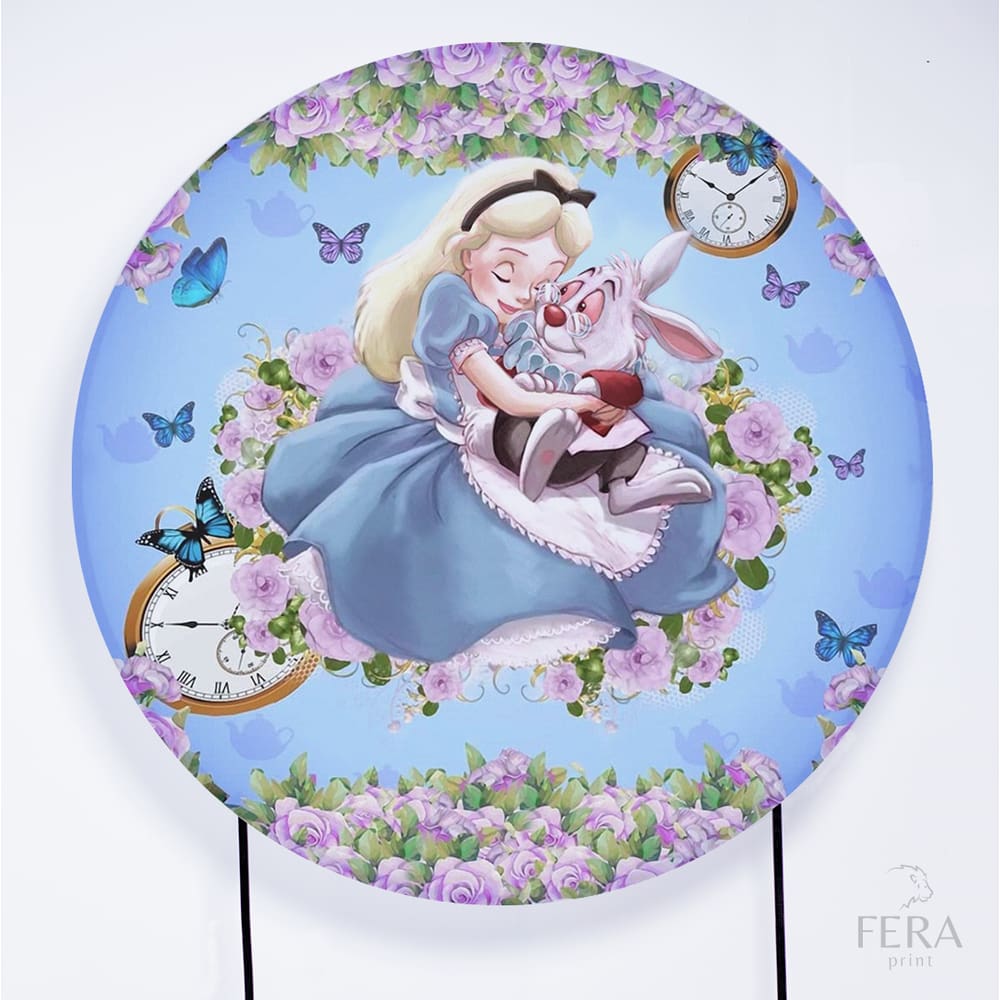 Painel Decorativo para Festa 1,50 metros Vesti Fácil com Elástico Alice no Pais das Maravilhas - Fera Print