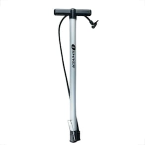Bomba Encher Pneu Bike Alumínio 580mm Shiver Oficina Cinza